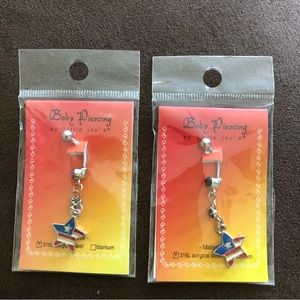 3 belly rings